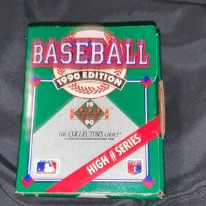 Upper Deck 1990 Baseball Card Box in Green